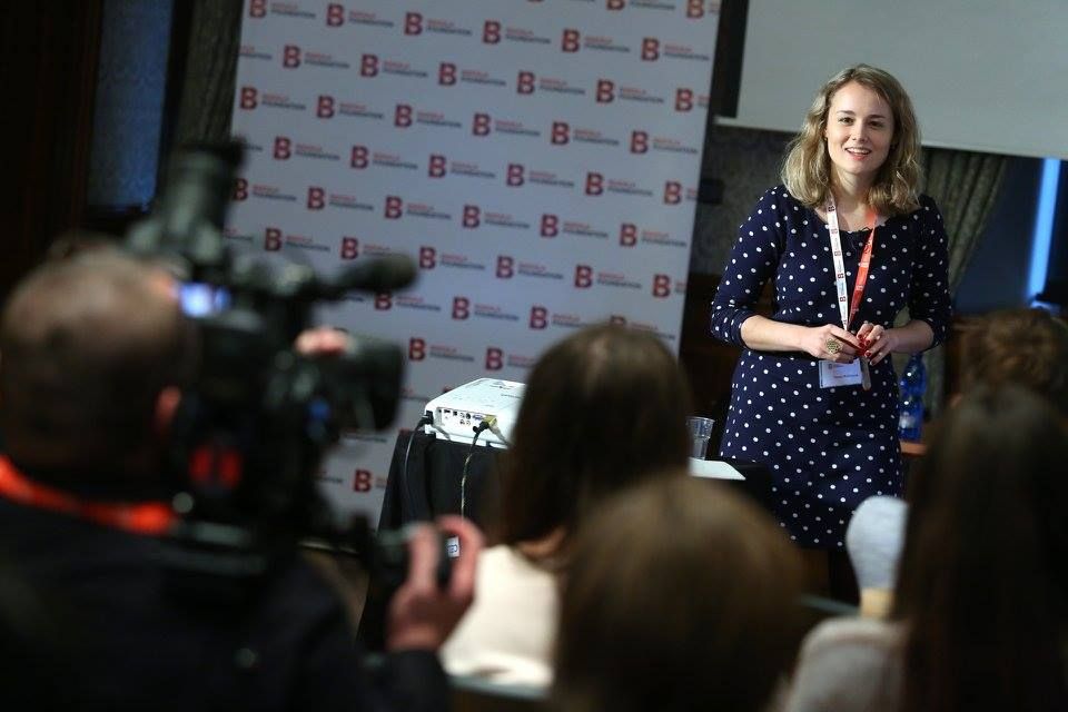 Tereza Růžičková during her presentation
